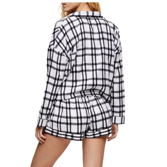 🎁 TOPSHOP Check Short Pajamas - Picture 2 of 11